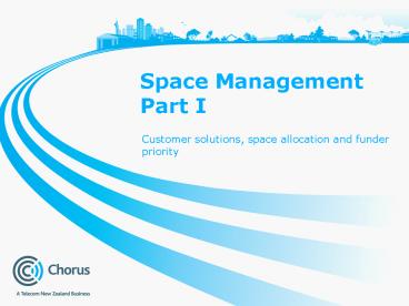 Space Management Part I presentation | free to view