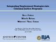 Integrating Employment Strategies into Criminal Justice Programs PowerPoint PPT Presentation