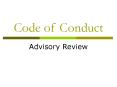 Code of Conduct PowerPoint PPT Presentation