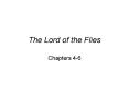 The Lord of the Flies PowerPoint PPT Presentation