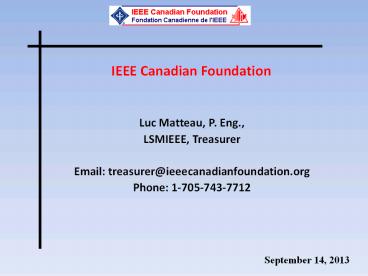 IEEE Canadian Foundation