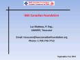 IEEE Canadian Foundation PowerPoint PPT Presentation