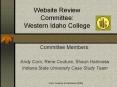 Website Review Committee: Western Idaho College PowerPoint PPT Presentation