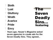 The Seven Deadly Sins