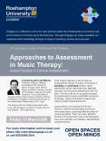 A workshop with Tony Wigram, Professor of Music Therapy and Head of Phd. Studies in Music Therapy at PowerPoint PPT Presentation