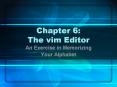 Chapter 6: The vim Editor PowerPoint PPT Presentation