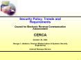 Security Policy, Trends and Requirements PowerPoint PPT Presentation