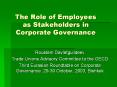 The Role of Employees as Stakeholders in Corporate Governance PowerPoint PPT Presentation
