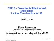 CS61C - Machine Structures  Lecture 10 