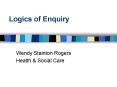 Logics of Enquiry PowerPoint PPT Presentation