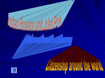 Jordan Rowson and John Pirie