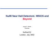 NuMI Near Hall Detectors: MINOS and Beyond