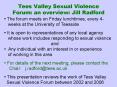 Tees Valley Sexual Violence Forum: an overview: Jill Radford PowerPoint PPT Presentation