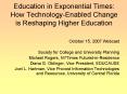 Education in Exponential Times: How TechnologyEnabled Change is Reshaping Higher Education PowerPoint PPT Presentation