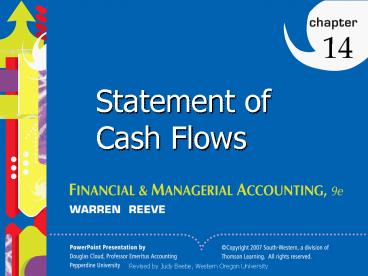 Statement of Cash Flows