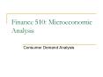 Finance 510: Microeconomic Analysis PowerPoint PPT Presentation