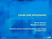 Cards and ePayments
