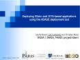 Deploying Gfarm and JXTA-based applications using the ADAGE deployment tool PowerPoint PPT Presentation
