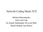 Network Coding Meets TCP