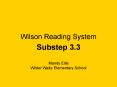 Wilson Reading System PowerPoint PPT Presentation