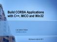 Build CORBA Applications with C , MICO and Win32 PowerPoint PPT Presentation