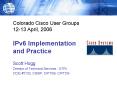IPv6 Implementation and Practice PowerPoint PPT Presentation