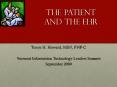 The Patient and the EHR PowerPoint PPT Presentation