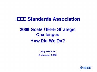 IEEE Standards Association