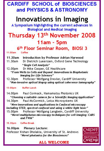 CARDIFF SCHOOL of BIOSCIENCES and PHYSICS