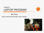 Clemsons LAPTOP PROGRAM