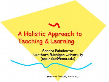 A Holistic Approach to Teaching