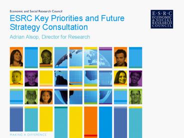 ESRC Key Priorities and Future Strategy Consultation