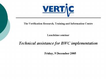 The Verification Research, Training and Information Centre
