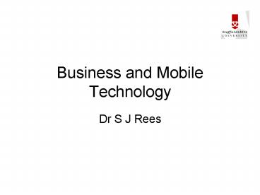 Business and Mobile Technology