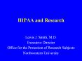HIPAA and Research PowerPoint PPT Presentation