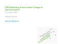 CPD Marketing at the London College of Communication PowerPoint PPT Presentation
