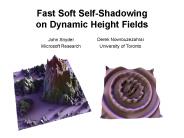 Fast Soft SelfShadowing on Dynamic Height Fields