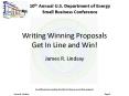 Writing Winning Proposals Get In Line and Win PowerPoint PPT Presentation
