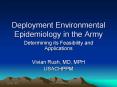 Deployment Environmental Epidemiology in the Army PowerPoint PPT Presentation