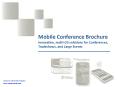 Mobile Conference Brochure Innovative, multiOS solutions for Conferences, Tradeshows, and Large Even PowerPoint PPT Presentation