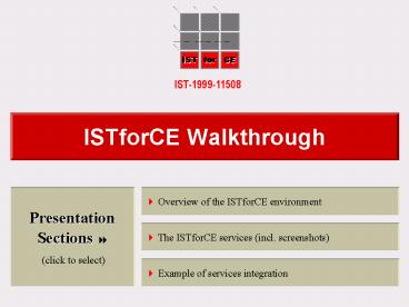 ISTforCE Walkthrough