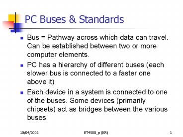 PC Buses presentation | free to view