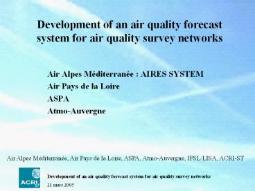 Air Alpes Mditerrane : AIRES SYSTEM