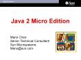 Java 2 Micro Edition PowerPoint PPT Presentation