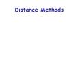 Distance Methods PowerPoint PPT Presentation