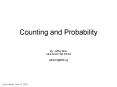 Counting and Probability PowerPoint PPT Presentation