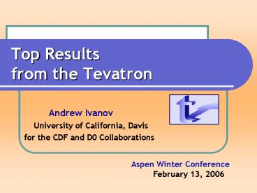Top Results from the Tevatron