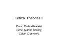 Critical Theories II PowerPoint PPT Presentation