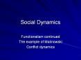 Social Dynamics PowerPoint PPT Presentation