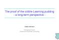 The proof of the odieLearning pudding a longterm perspective PowerPoint PPT Presentation